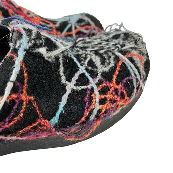 DANSKO Confetti Wool Multi-Colored Clogs Black Scribble Professional Shoes sz 38 - Picture 4 of 16